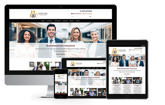 best insurance website design finger lakes fire and casualty portfolio responsive from acs web design and seo