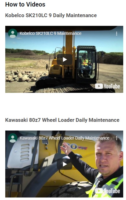 heavy equipment website design how to videos acs web design and seo