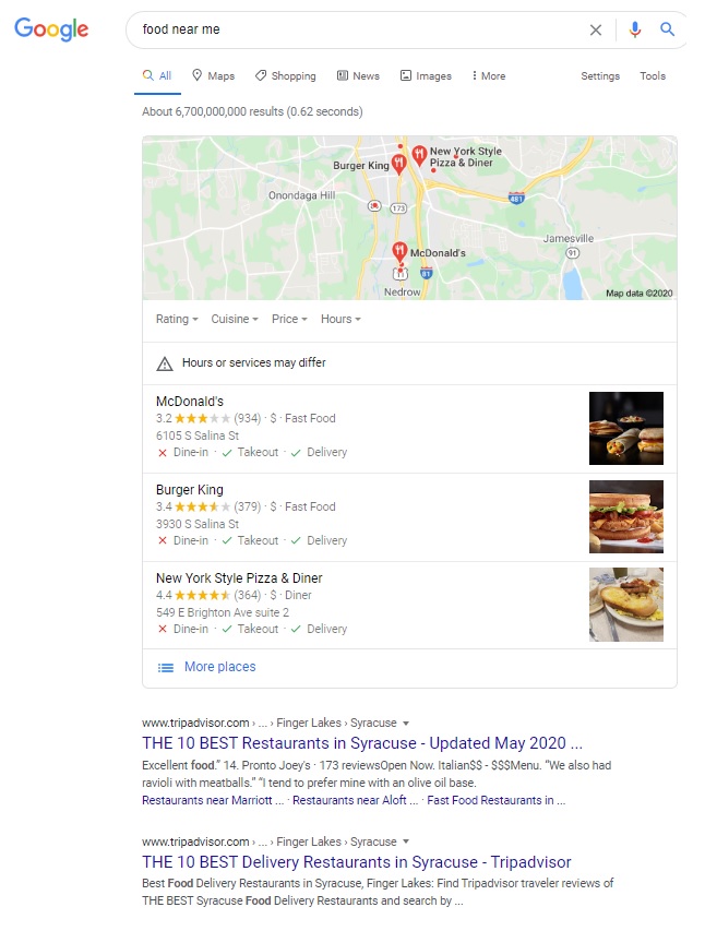 restaurant ordering system google search results image of food near me