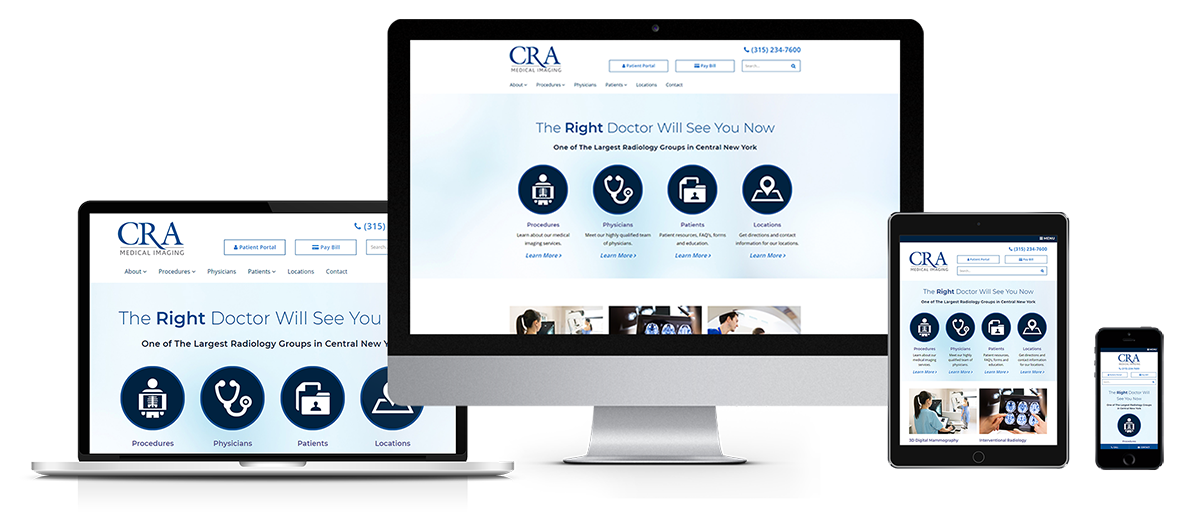 medical website design cra imaging from acs web design and seo