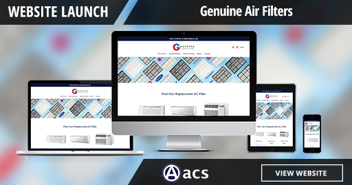 ecommerce website design genuine air filters portfolio listing