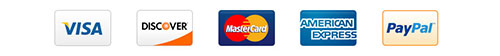 ecommerce website design credit card options visa discover mastercard American express paypal