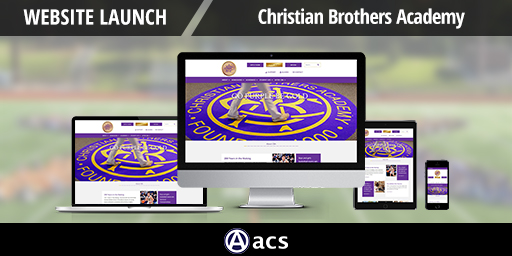 web design syracuse ny image of christian brothers academy cba website on multiple devices website launch by acs web design and seo
