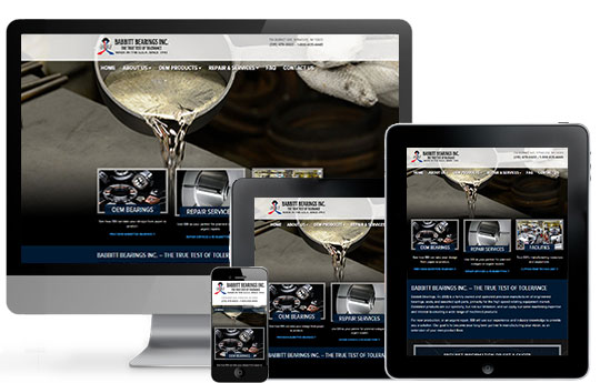 syracuse web design manufacturing website design for babbit bearings