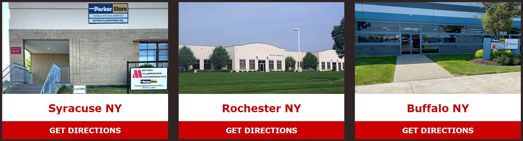 industrial website design image of local parker store locations syracuse ny get directions rochester ny get directions buffalo ny get directions
