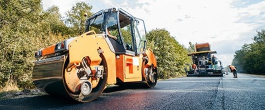 construction website design asphalt paving road