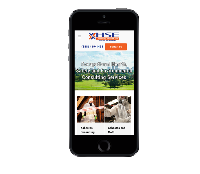 consulting website design for mobile hse consulting services