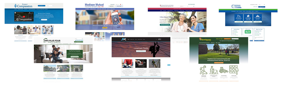 website design examples from client portfolio by acs web design and seo