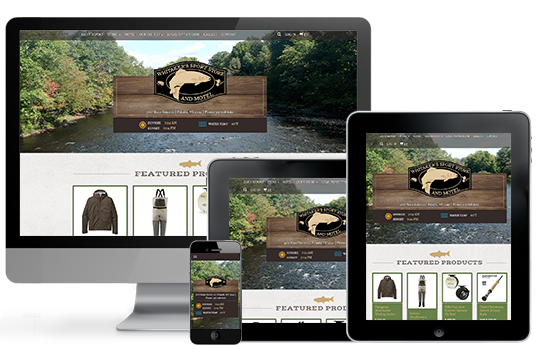 ecommerce website design whitakers responsive website collage