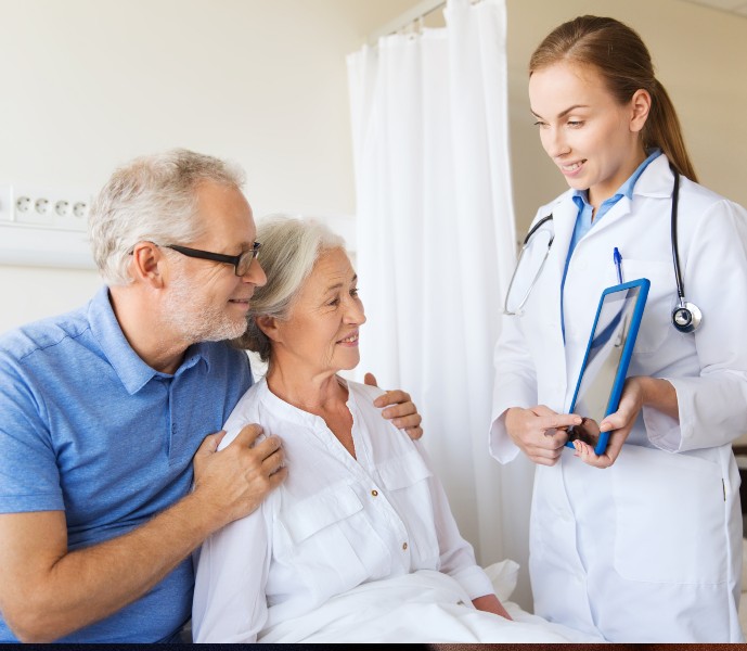 doctor with patients professional education website development and health care website design by acs web design & SEO near syracuse ny