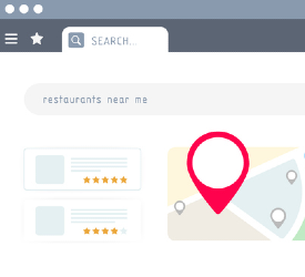 how to get on the first page of google local seo search restaurants near me