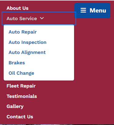 custom navigation for website design by acs web design & SEO near syracuse ny