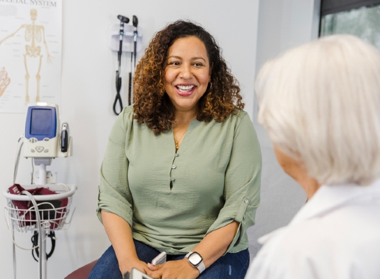 medical website design and seo woman in primary care office