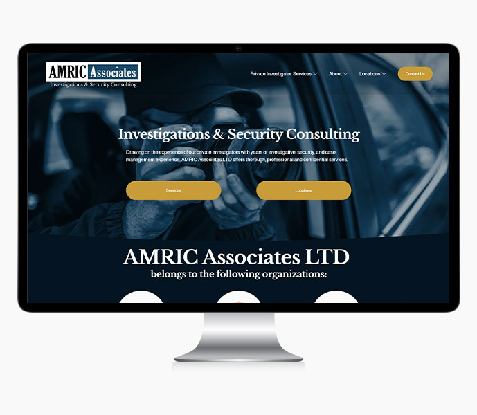 consultant web design by acs web design & SEO image of desktop view
